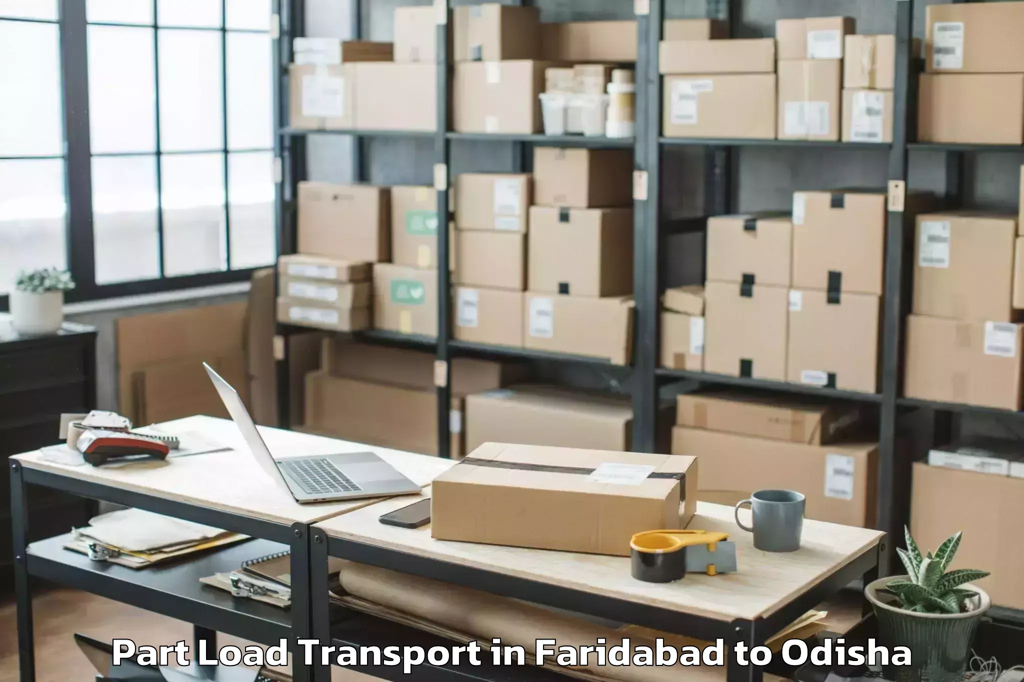 Faridabad to Marsaghai Part Load Transport